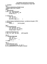 Revision for the second term test - Thanh Nhat secondary schoool